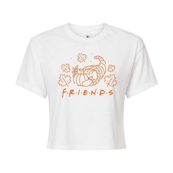Friends - Cornucopia - Juniors Cropped Cotton Blend T-Shirt
