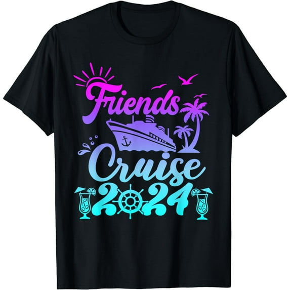 Friends Cruise 2024 Matching Vacation Group T-Shirt