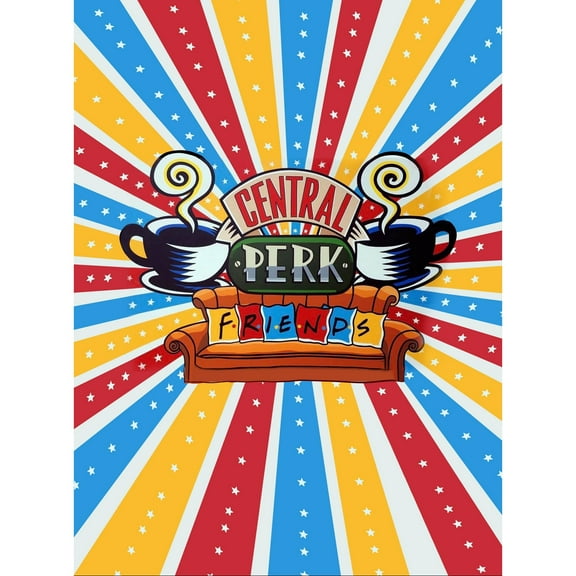 Friends Diamond Painting Set (for Adults) 5D DIY Character Diamond Art Set (for Beginners) Round Full Diamond Diamond Painting Gem Art Crafts (suitable for home wall decoration gifts)