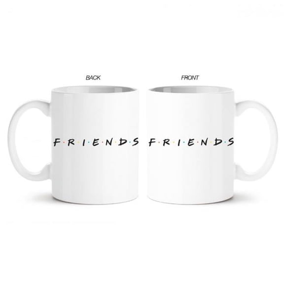Silver Buffalo SVB-FRD31634-C Friends Doodle Logo 20oz Jumbo Ceramic Mugs