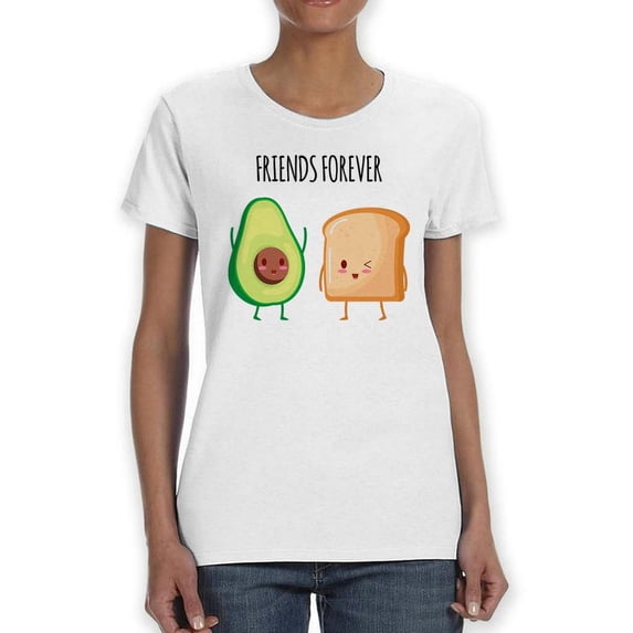 Friends Forever Avocado Toast T-Shirt Women -SPIdeals Designs, Female 4X-Large