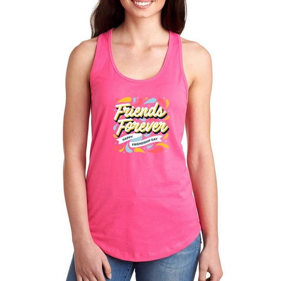 Friends Forever Color Drops Racerback Tank Women -Image by Shutterstock, Female Small