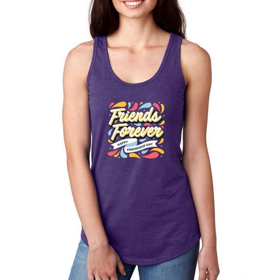 Friends Forever Color Drops Racerback Tank Women -Image by Shutterstock, Female x-Small