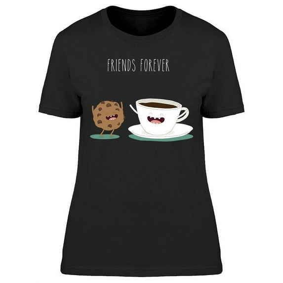 Friends Forever Cookie Coffee T-Shirt Women -Image by Shutterstock, Female XX-Large