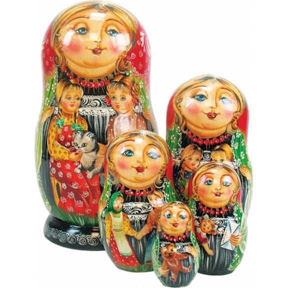 Friends Forever Nested Dolls - Multicolor - 6.5 in. - Set of 5 - Hand-painted Artistry