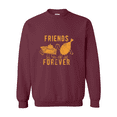 thumbnail image 1 of Friends Forever Thanksgiving Dinner Turkey Pumpkin Casual Outfit Sweatshirt, up to size 5XL, 1 of 3