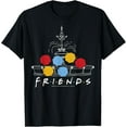 thumbnail image 1 of Friends Fountain Umbrella Logo Doodle T-ShirtMen and women, Black T-shirt, size: Extra large S-4XL, 1 of 4