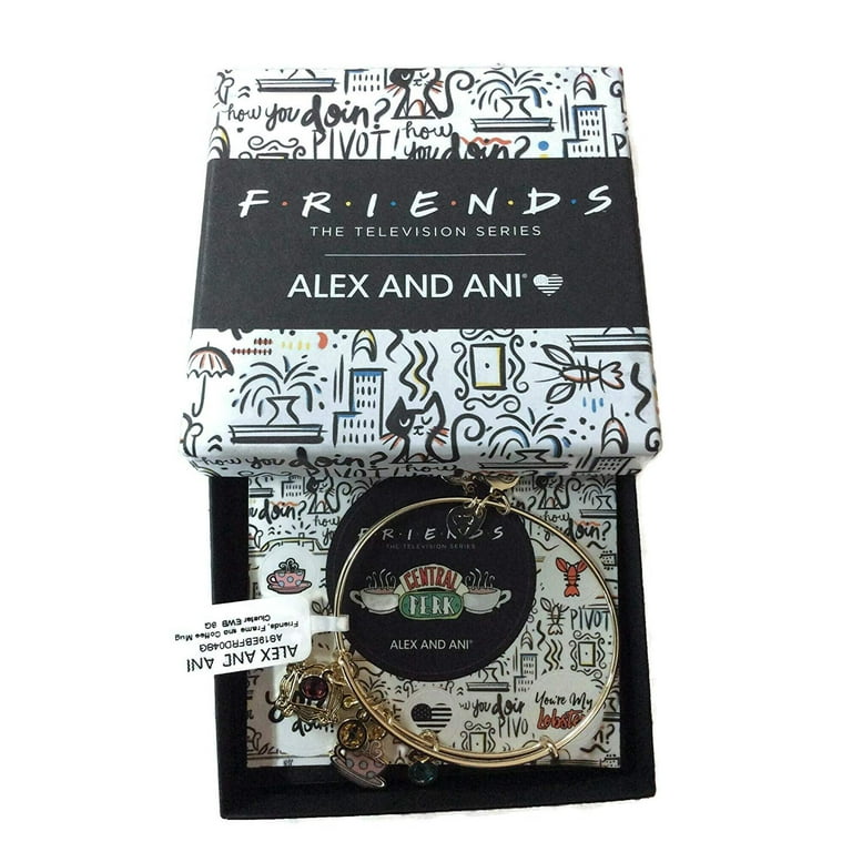 Friends Frame Coffee Mug Cluster Goldtone Swarovski Crystal Charm Bangle Bracelet Walmart