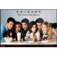 thumbnail image 1 of Friends - Framed TV Show Poster (Sharing Milkshakes) (Size: 25" X 37") (Orbit Blue Aluminum Frame), 1 of 6