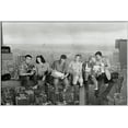 thumbnail image 1 of Friends - Framed TV Show Poster (The Friends Sitting On Girder / Sitting Above Manhattan) (Size: 36" X 24") (Shiny White Aluminum Frame), 1 of 6