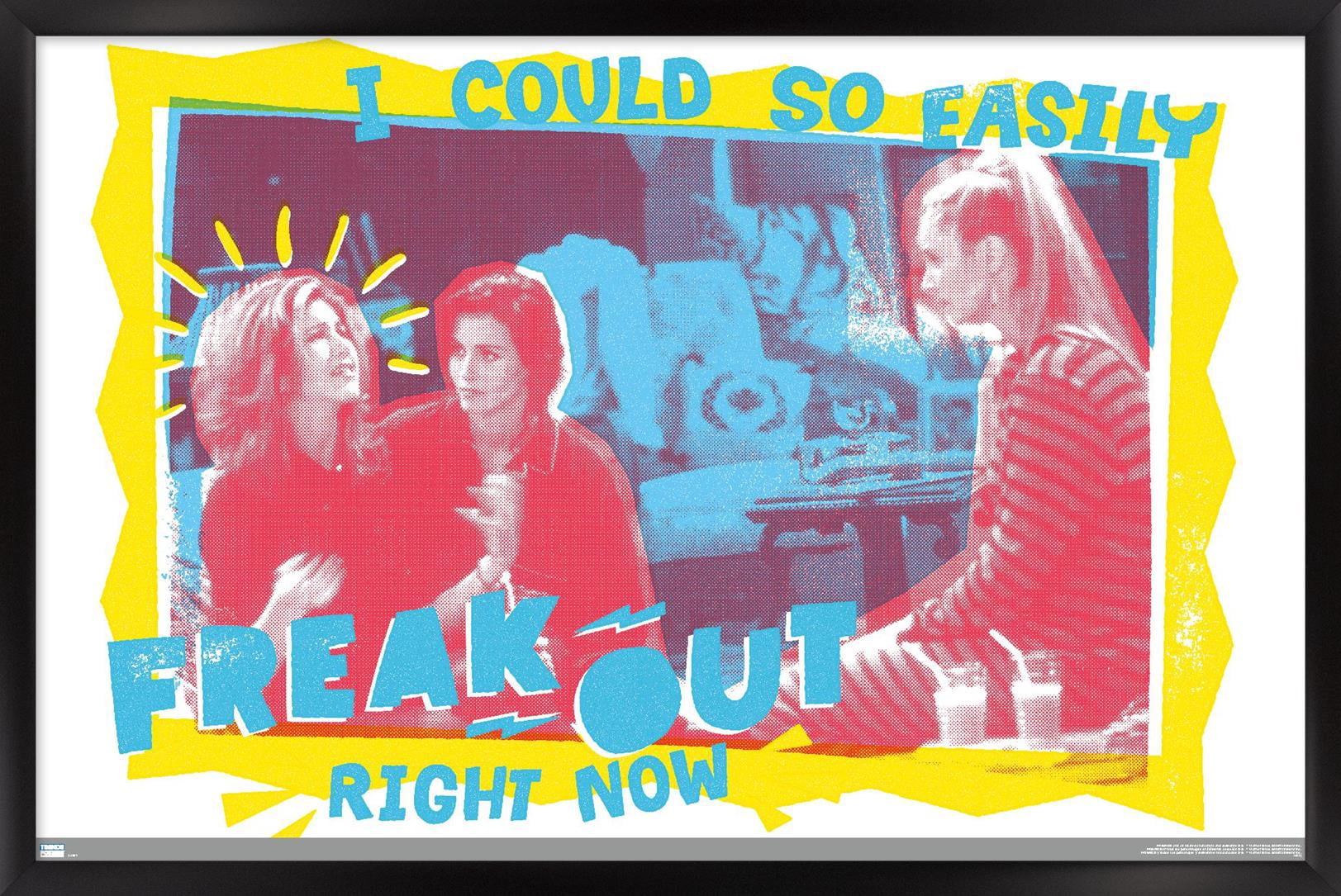 Friends - Freak Out Wall Poster, 22.375" x 34" Framed