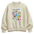 thumbnail image 1 of Friends - Friends Sketchy - Ladies Oversized Fleece Crew Sweatshirt, 1 of 3