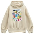 thumbnail image 1 of Friends - Friends Sketchy Oversized Fleece Hoodie Sweatshirt, 1 of 3