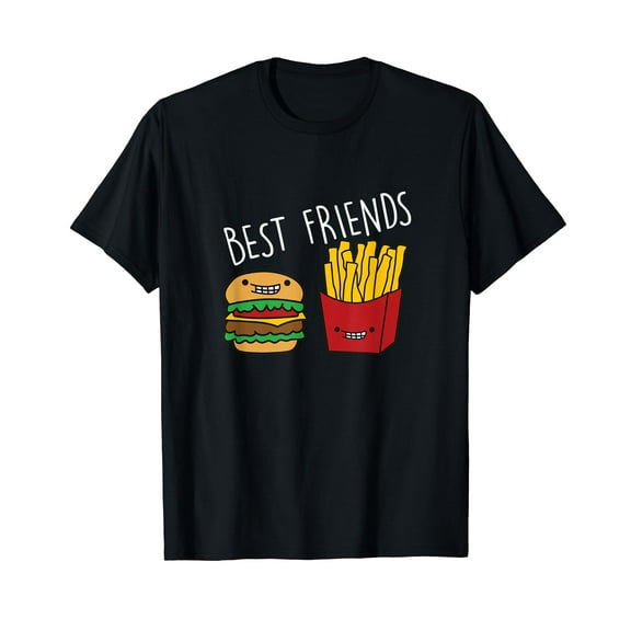 Friends Fries Cheeseburger Fast Food Burger Lovers T-Shirt