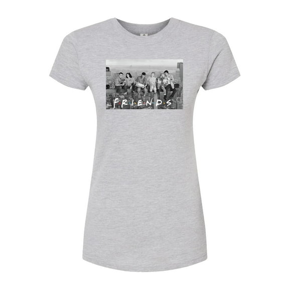Friends - Group Photo - Juniors Fitted Short Sleeve Graphic T-Shirt