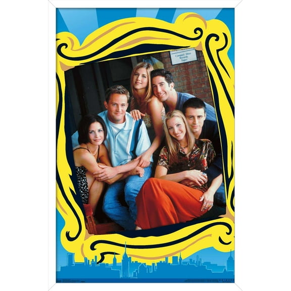 Friends - Group Wall Poster, 14.725" x 22.375", Framed