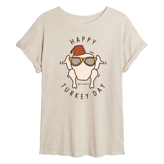 Friends - Happy Turkey Day - Women's Oversized T-Shirt