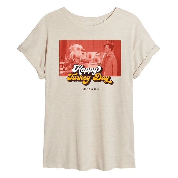 Friends - Happy Turkey Day - Women's Oversized T-Shirt