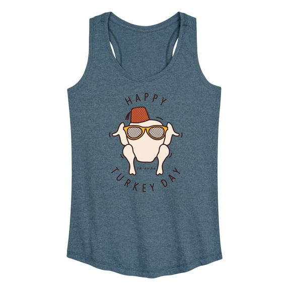 Friends - Happy Turkey Day - Women's Racerback Tank Top