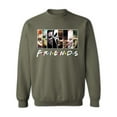 thumbnail image 1 of Friends Horror Movie Sweatshirt - Funny Michael Myers Halloween Graphic Crewneck Sweatshirt for Women & Men - Military Green, 1 of 3