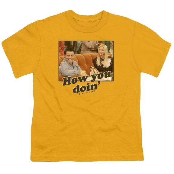 Friends - How You Doin - Youth Short Sleeve Shirt - Large