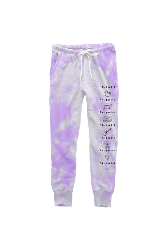 Friends - Icon Logos Juniors Tie Dye Joggers