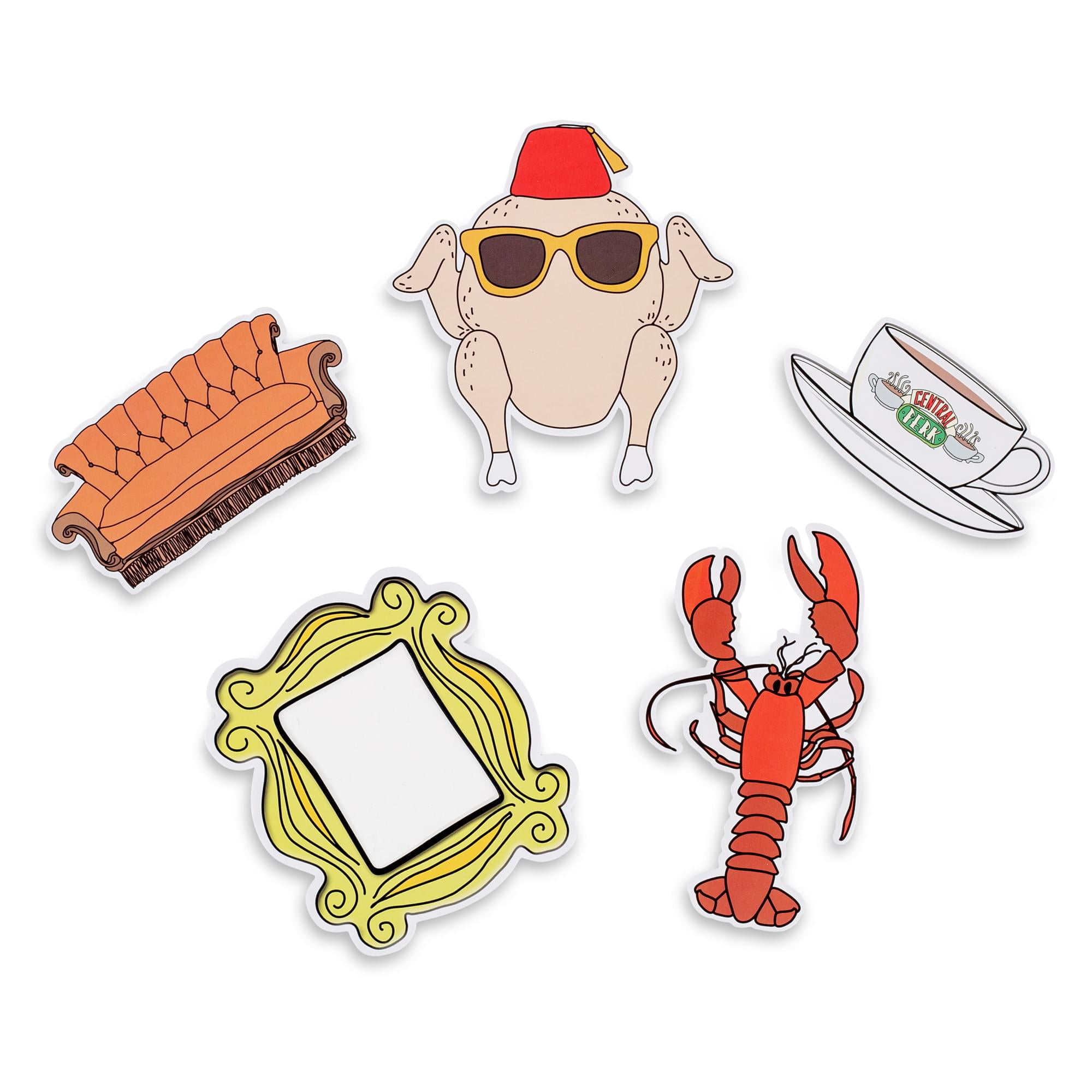 Friends Icons 5-Piece Resin Party Sign Set | 7 x 7 Inches - Walmart.com