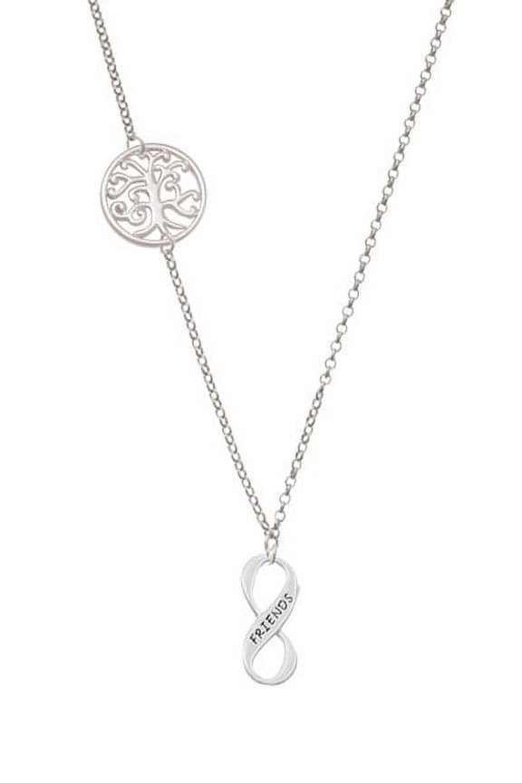Friends Infinity Sign Delicate Tree of Life Necklace