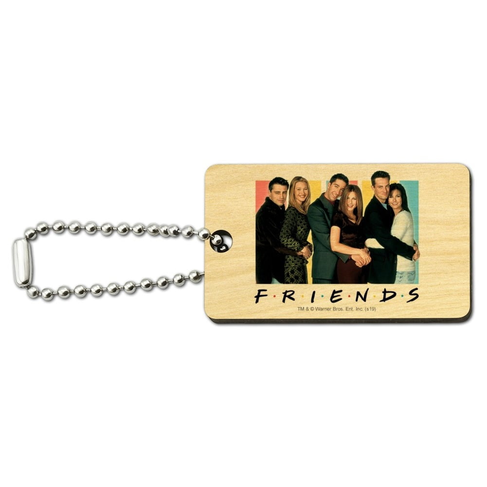 Friends It's All About Friends Wood Wooden Rectangle Keychain Key Ring ...