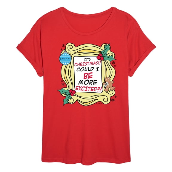Friends - It's Christmas - Juniors Oversized Graphic T-Shirt
