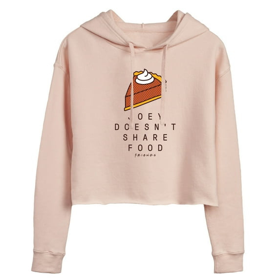 Friends - Joey Doesn't Share Food - Juniors Cropped Pullover Hoodie