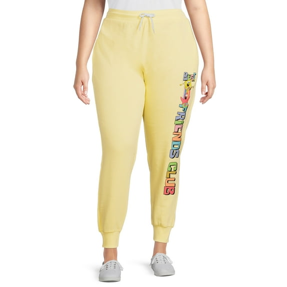 Friends Juniors’ Plus Size Graphic Jogger Pants