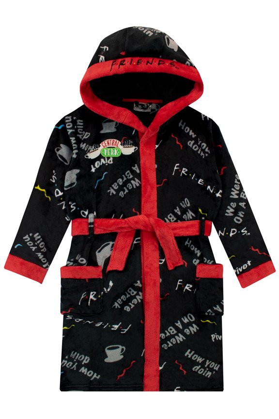 Kids Long Sleeve Fleece Bathrobe Sizes 8-16