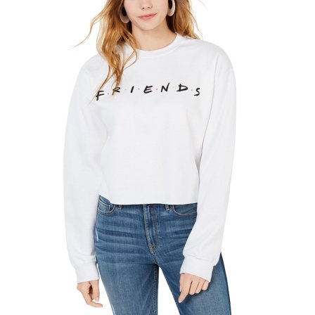 Friends Logo Juniors' Cropped Graphic Sweatshirt, Small