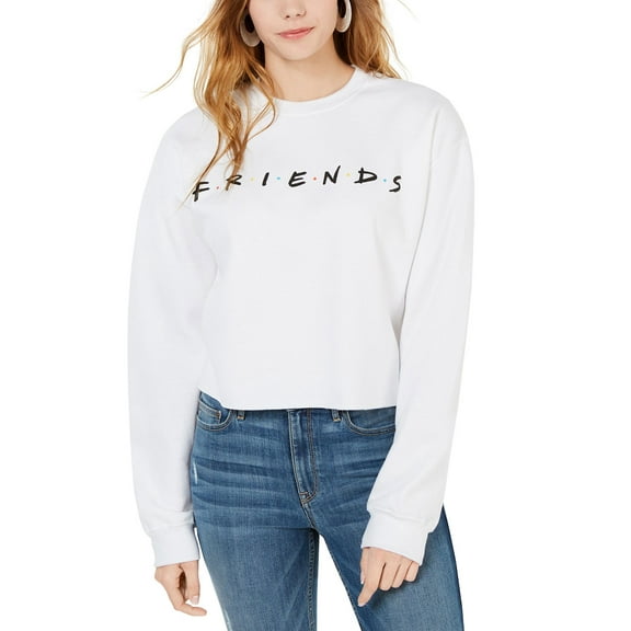 Friends Logo Juniors' Cropped Graphic Sweatshirt, Small