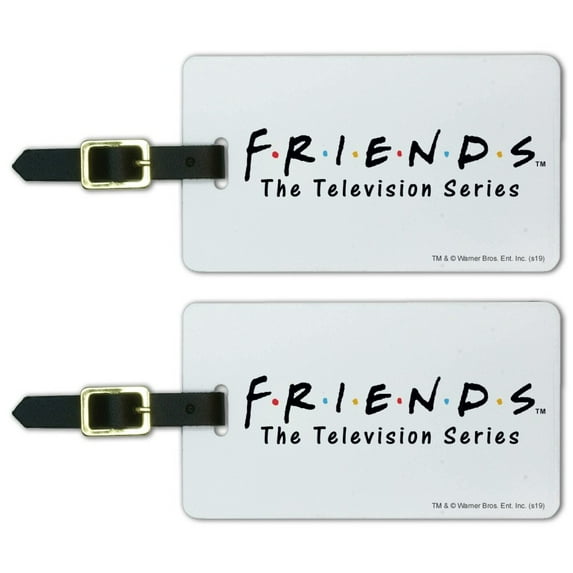 Friends Logo Luggage ID Tags Suitcase Carry-On Cards - Set of 2