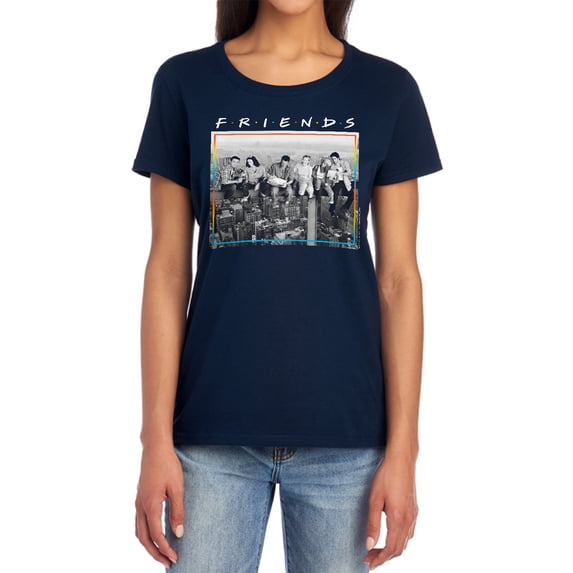 Friends Lunch Break Women's T Shirt, Navy, Small