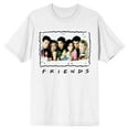 thumbnail image 1 of Friends Main Cast Sharing milkshakes Men's White T-shirt - 4XLB, 1 of 3