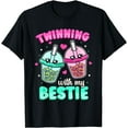 thumbnail image 1 of Friends Matching Twinning With My Bestie Bubble Tea T-Shirt, 1 of 4
