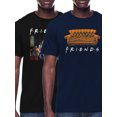 thumbnail image 1 of Friends Men's & Big Men's Central Perk Sofa & Group Shot Graphic Tee Shirts, 2-Pack, Sizes S-3XL, 1 of 4