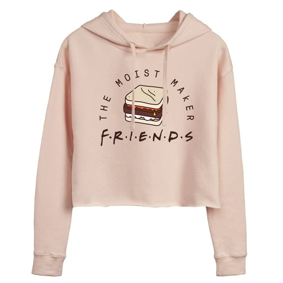 Friends - Moist Maker - Juniors Cropped Pullover Hoodie