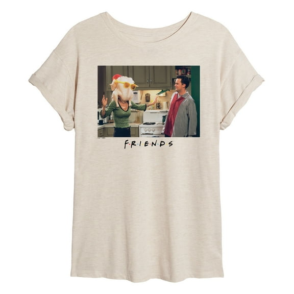 Friends - Monica Turkey Head - Women's Oversized Graphic T-Shirt