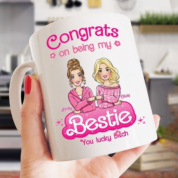 Friends Mug - Congrats on Being My Bestie, Personalized Mother’s Day Gift