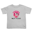 thumbnail image 1 of Friends Not Food Animal Lover Vegan Funny Toddler T Shirts for Boys Girls (Gray, 4T), 1 of 5