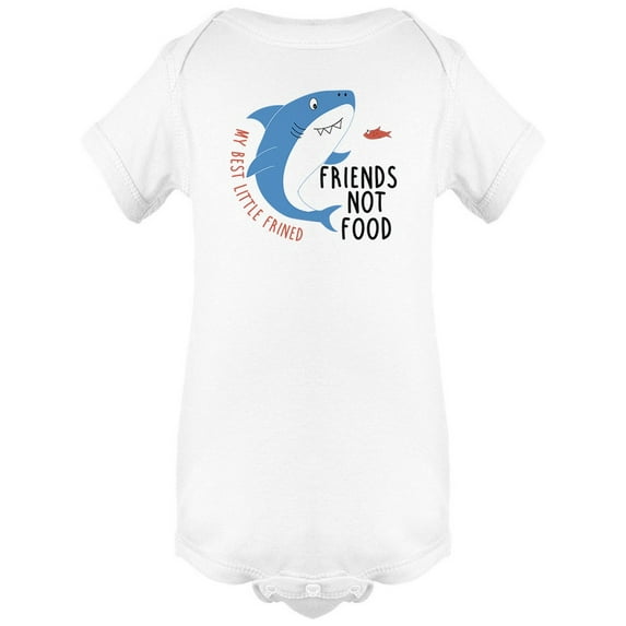 Friends Not Food Design Bodysuit Infant -Image by Shutterstock, 6 Months