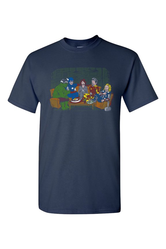 Friends Of Avengement Superheroes Comics Hero Salih Gonenli Artworks Funny DT Adult T-Shirt Tee