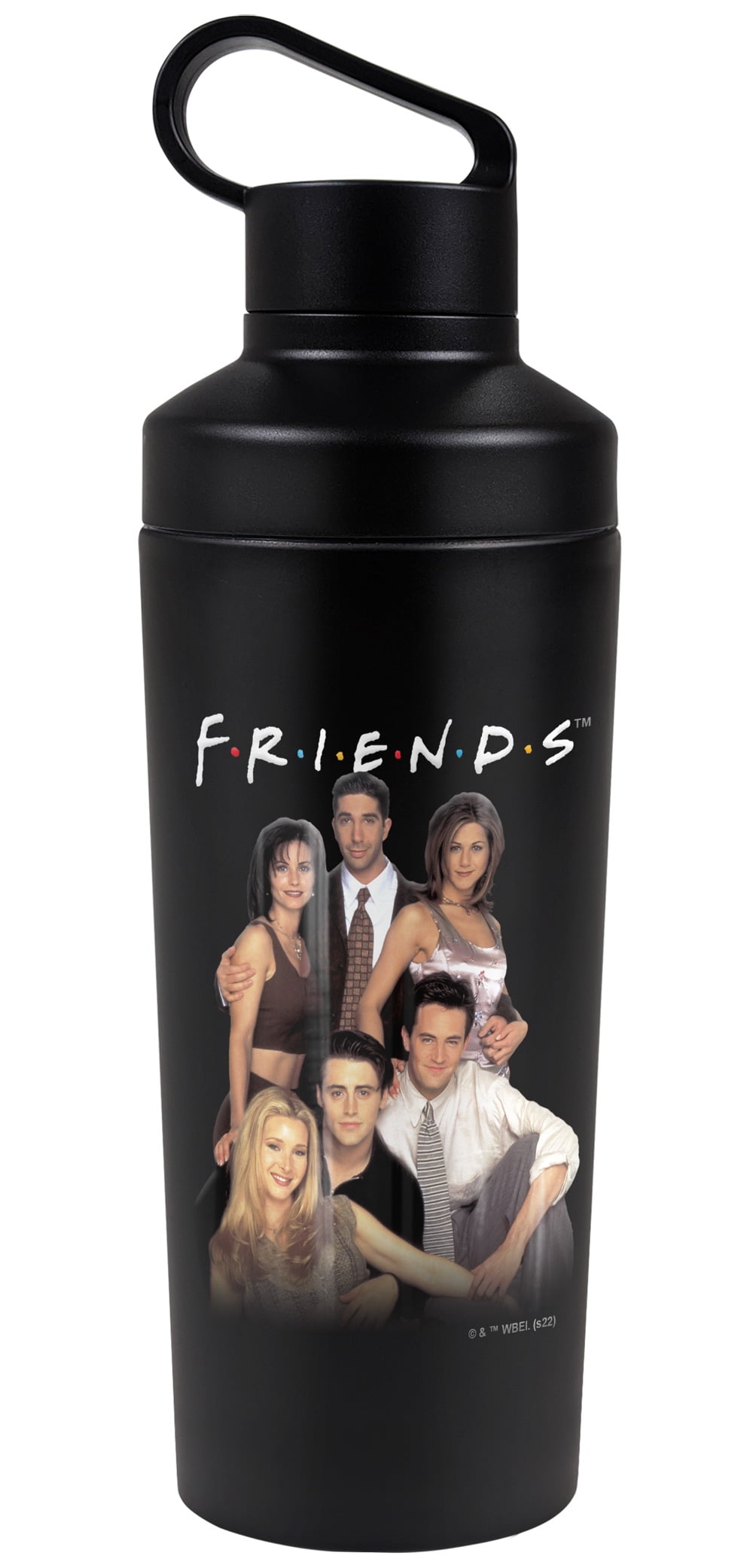 Friends Official Stand Together 18 oz Insulated Water Bottle, Leak Resistant, Vacuum Insulated Stainless Steel with 2-in-1 Loop Cap