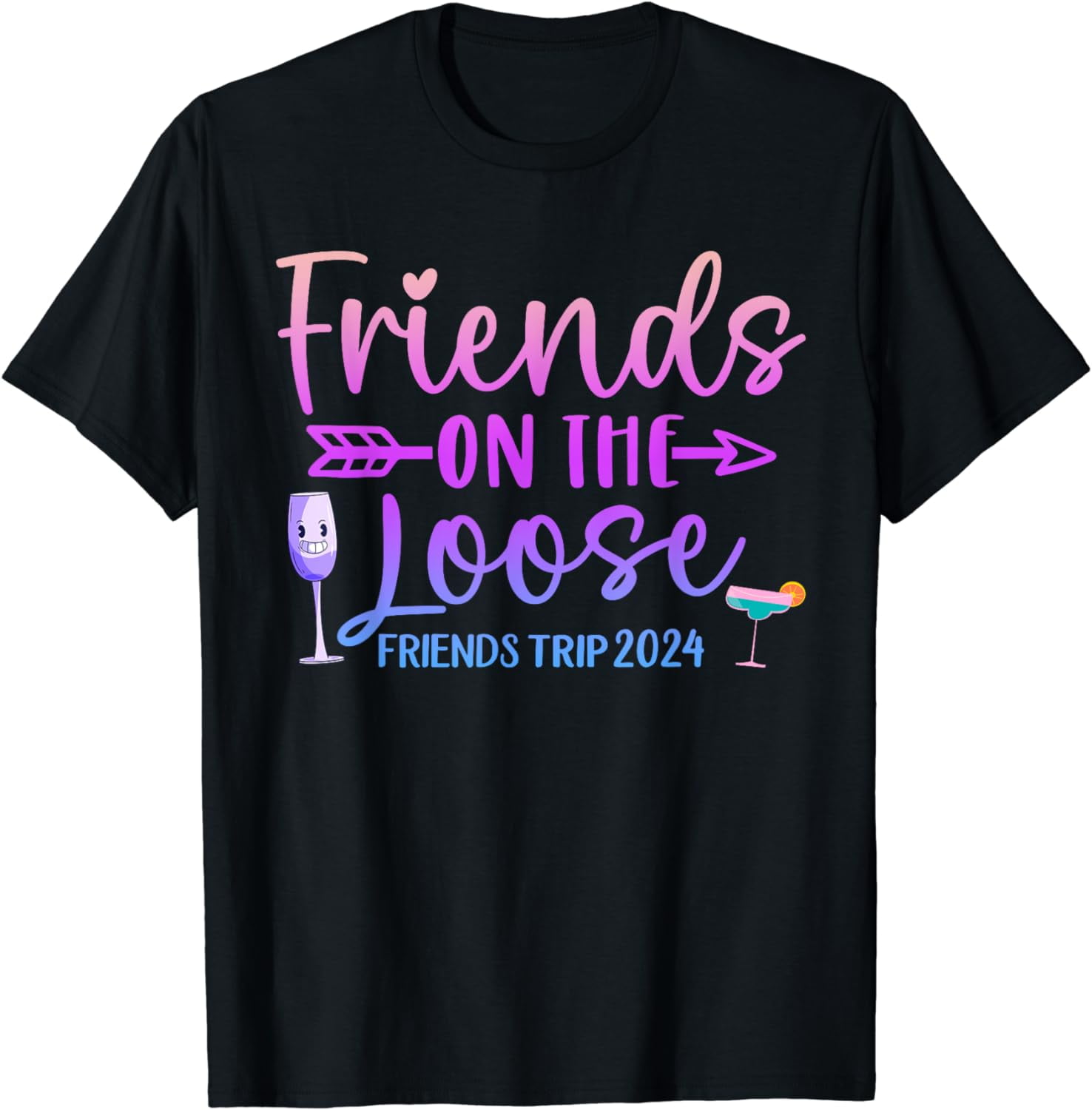 Friends On The Loose Friends Trip 2024 Friend Vacation Retro T