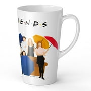Friends Original and Officially Licensed Latte Mug 15 oz Friends 001 White