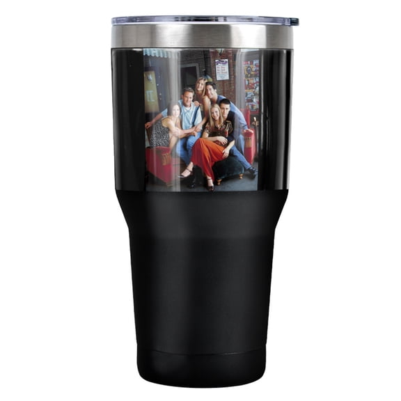 Friends Outside Couch Stainless Steel Tumbler 30 oz Coffee Travel Cup, Vacuum Insulated & Double Wall with Leakproof Sliding Lid
